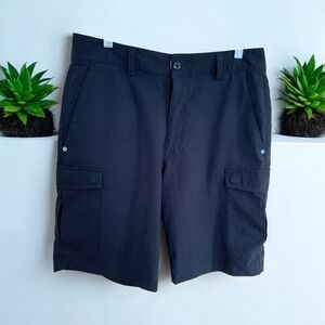 Under Armour Black Cargo Shorts Golf Athletic‎ Casual Size 30